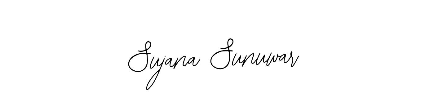 Use a signature maker to create a handwritten signature online. With this signature software, you can design (Bearetta-2O07w) your own signature for name Sujana Sunuwar. Sujana Sunuwar signature style 12 images and pictures png