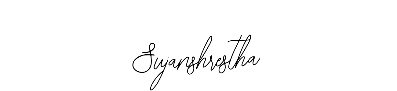 Bearetta-2O07w is a professional signature style that is perfect for those who want to add a touch of class to their signature. It is also a great choice for those who want to make their signature more unique. Get Sujanshrestha name to fancy signature for free. Sujanshrestha signature style 12 images and pictures png