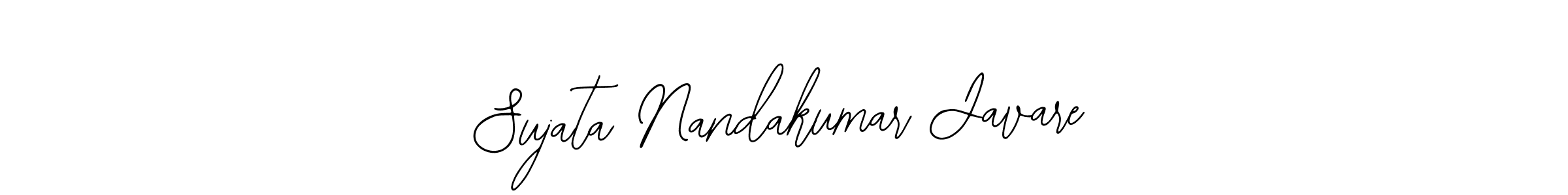 Bearetta-2O07w is a professional signature style that is perfect for those who want to add a touch of class to their signature. It is also a great choice for those who want to make their signature more unique. Get Sujata Nandakumar Javare name to fancy signature for free. Sujata Nandakumar Javare signature style 12 images and pictures png