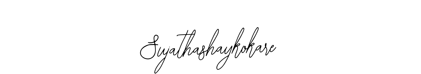 How to make Sujathashaykokare signature? Bearetta-2O07w is a professional autograph style. Create handwritten signature for Sujathashaykokare name. Sujathashaykokare signature style 12 images and pictures png