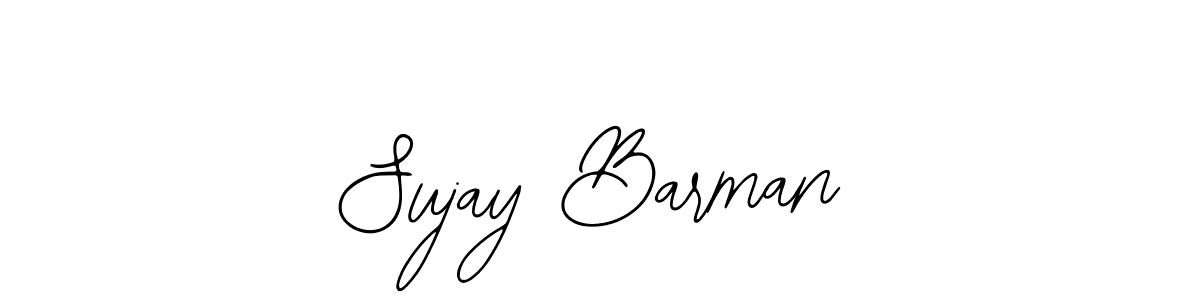 You should practise on your own different ways (Bearetta-2O07w) to write your name (Sujay Barman) in signature. don't let someone else do it for you. Sujay Barman signature style 12 images and pictures png