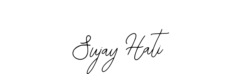 How to make Sujay Hati name signature. Use Bearetta-2O07w style for creating short signs online. This is the latest handwritten sign. Sujay Hati signature style 12 images and pictures png