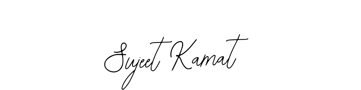 The best way (Bearetta-2O07w) to make a short signature is to pick only two or three words in your name. The name Sujeet Kamat include a total of six letters. For converting this name. Sujeet Kamat signature style 12 images and pictures png
