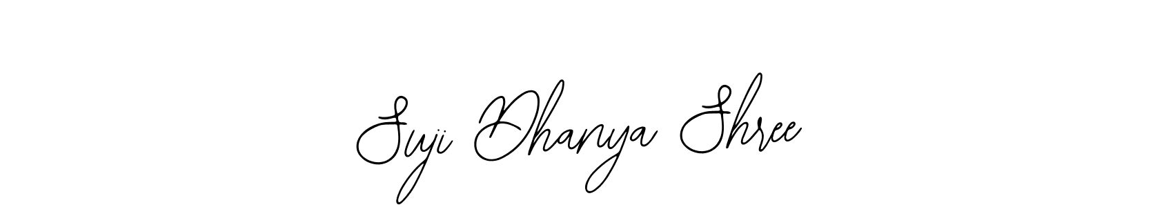 How to make Suji Dhanya Shree signature? Bearetta-2O07w is a professional autograph style. Create handwritten signature for Suji Dhanya Shree name. Suji Dhanya Shree signature style 12 images and pictures png