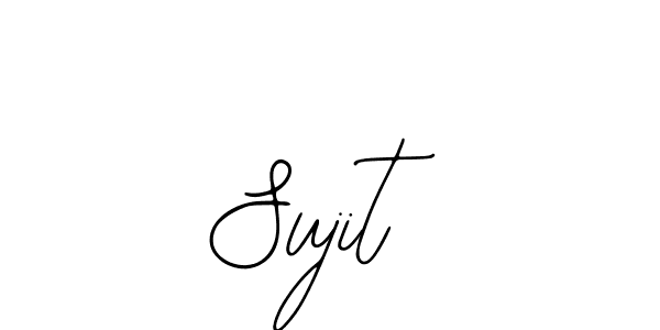 How to make Sujit  name signature. Use Bearetta-2O07w style for creating short signs online. This is the latest handwritten sign. Sujit  signature style 12 images and pictures png