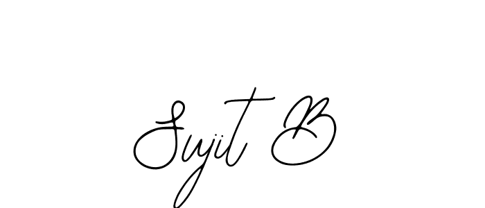 Design your own signature with our free online signature maker. With this signature software, you can create a handwritten (Bearetta-2O07w) signature for name Sujit B. Sujit B signature style 12 images and pictures png