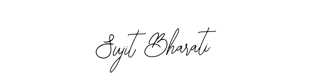 The best way (Bearetta-2O07w) to make a short signature is to pick only two or three words in your name. The name Sujit Bharati include a total of six letters. For converting this name. Sujit Bharati signature style 12 images and pictures png