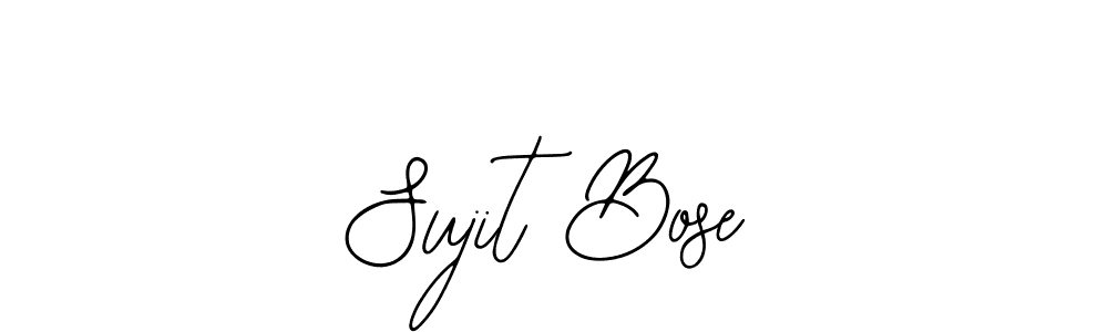 You should practise on your own different ways (Bearetta-2O07w) to write your name (Sujit Bose) in signature. don't let someone else do it for you. Sujit Bose signature style 12 images and pictures png