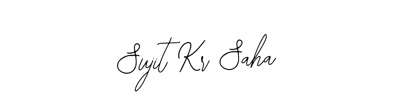 You should practise on your own different ways (Bearetta-2O07w) to write your name (Sujit Kr Saha) in signature. don't let someone else do it for you. Sujit Kr Saha signature style 12 images and pictures png