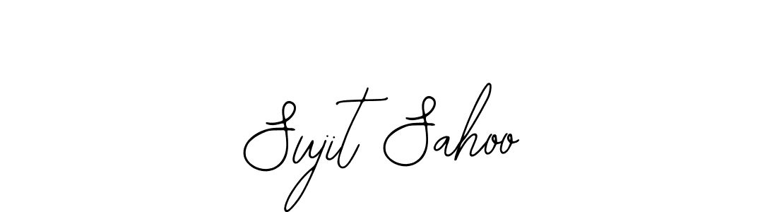 How to make Sujit Sahoo name signature. Use Bearetta-2O07w style for creating short signs online. This is the latest handwritten sign. Sujit Sahoo signature style 12 images and pictures png