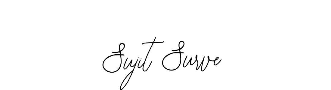 The best way (Bearetta-2O07w) to make a short signature is to pick only two or three words in your name. The name Sujit Surve include a total of six letters. For converting this name. Sujit Surve signature style 12 images and pictures png