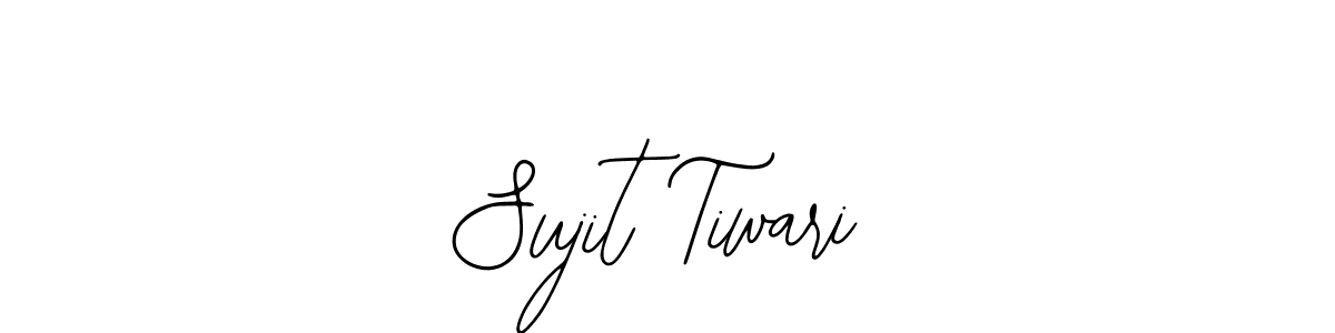 How to make Sujit Tiwari name signature. Use Bearetta-2O07w style for creating short signs online. This is the latest handwritten sign. Sujit Tiwari signature style 12 images and pictures png