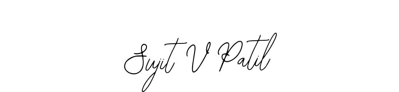 if you are searching for the best signature style for your name Sujit V Patil. so please give up your signature search. here we have designed multiple signature styles  using Bearetta-2O07w. Sujit V Patil signature style 12 images and pictures png