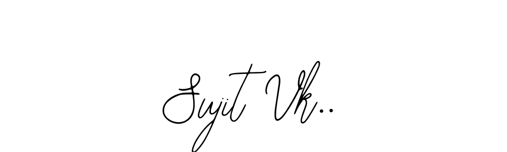 Bearetta-2O07w is a professional signature style that is perfect for those who want to add a touch of class to their signature. It is also a great choice for those who want to make their signature more unique. Get Sujit Vk.. name to fancy signature for free. Sujit Vk.. signature style 12 images and pictures png