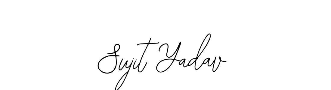 The best way (Bearetta-2O07w) to make a short signature is to pick only two or three words in your name. The name Sujit Yadav include a total of six letters. For converting this name. Sujit Yadav signature style 12 images and pictures png