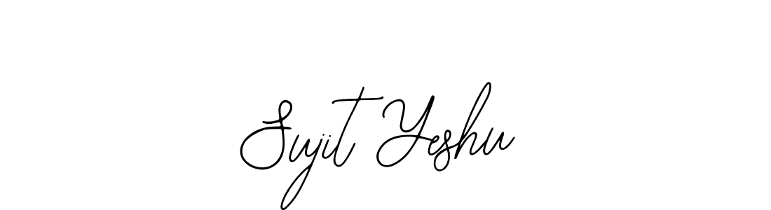 You should practise on your own different ways (Bearetta-2O07w) to write your name (Sujit Yeshu) in signature. don't let someone else do it for you. Sujit Yeshu signature style 12 images and pictures png