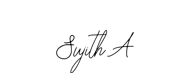 Also we have Sujith A name is the best signature style. Create professional handwritten signature collection using Bearetta-2O07w autograph style. Sujith A signature style 12 images and pictures png