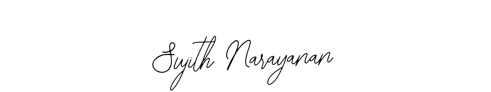 You should practise on your own different ways (Bearetta-2O07w) to write your name (Sujith Narayanan) in signature. don't let someone else do it for you. Sujith Narayanan signature style 12 images and pictures png