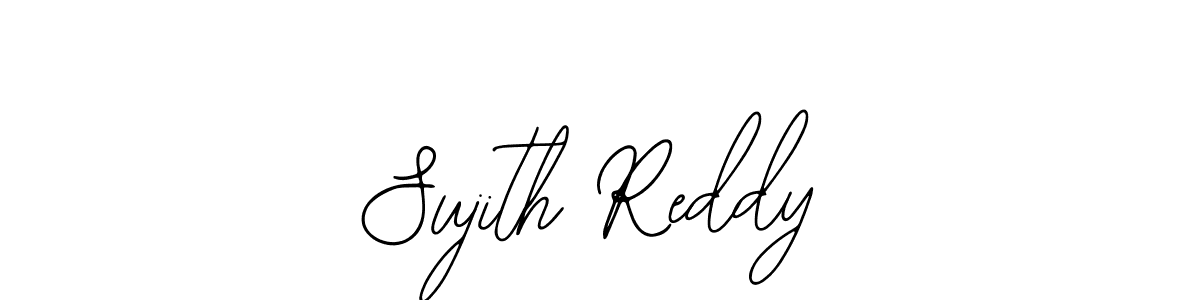 You should practise on your own different ways (Bearetta-2O07w) to write your name (Sujith Reddy) in signature. don't let someone else do it for you. Sujith Reddy signature style 12 images and pictures png