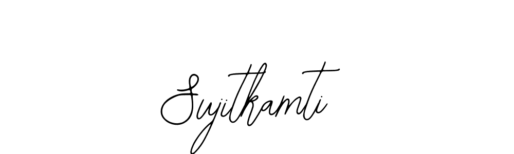 You should practise on your own different ways (Bearetta-2O07w) to write your name (Sujitkamti) in signature. don't let someone else do it for you. Sujitkamti signature style 12 images and pictures png