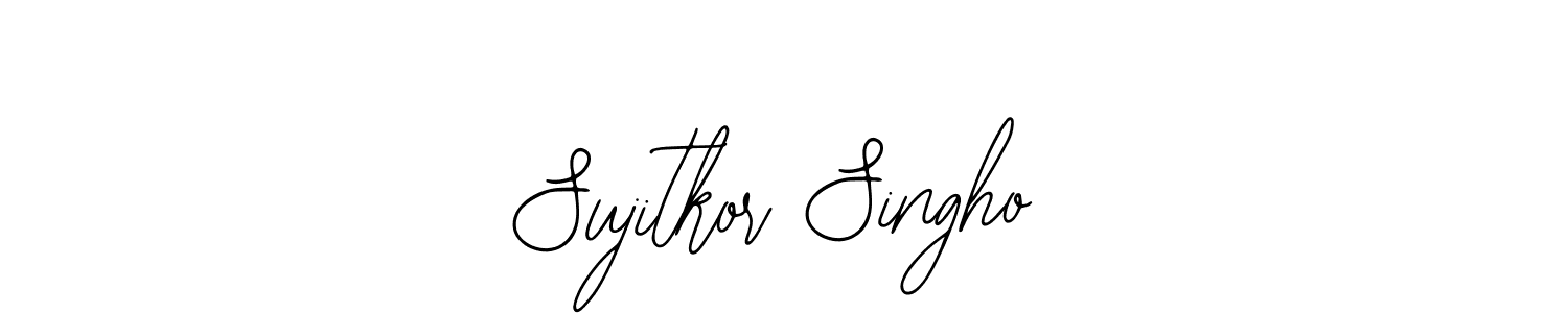 Create a beautiful signature design for name Sujitkor Singho. With this signature (Bearetta-2O07w) fonts, you can make a handwritten signature for free. Sujitkor Singho signature style 12 images and pictures png