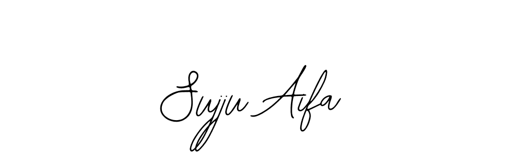 How to make Sujju Aifa name signature. Use Bearetta-2O07w style for creating short signs online. This is the latest handwritten sign. Sujju Aifa signature style 12 images and pictures png