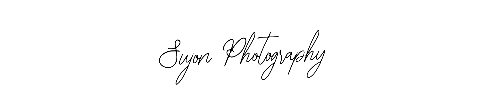 You should practise on your own different ways (Bearetta-2O07w) to write your name (Sujon Photography) in signature. don't let someone else do it for you. Sujon Photography signature style 12 images and pictures png