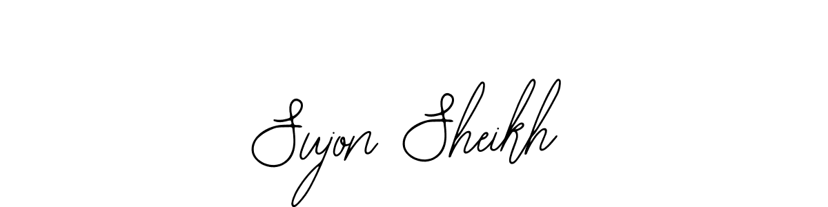 Use a signature maker to create a handwritten signature online. With this signature software, you can design (Bearetta-2O07w) your own signature for name Sujon Sheikh. Sujon Sheikh signature style 12 images and pictures png