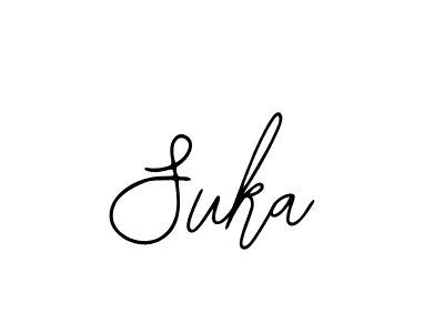 How to make Suka name signature. Use Bearetta-2O07w style for creating short signs online. This is the latest handwritten sign. Suka signature style 12 images and pictures png