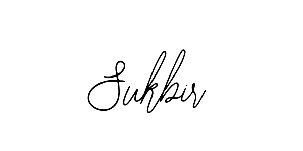 Use a signature maker to create a handwritten signature online. With this signature software, you can design (Bearetta-2O07w) your own signature for name Sukbir. Sukbir signature style 12 images and pictures png