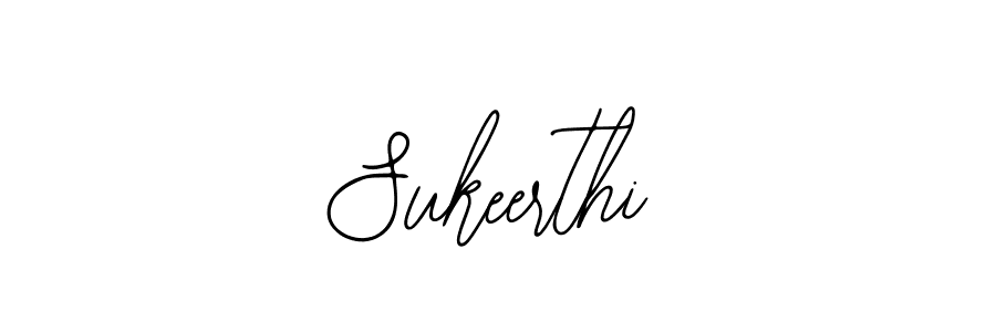 How to make Sukeerthi name signature. Use Bearetta-2O07w style for creating short signs online. This is the latest handwritten sign. Sukeerthi signature style 12 images and pictures png