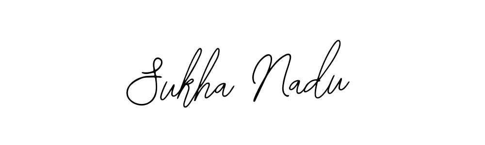 You should practise on your own different ways (Bearetta-2O07w) to write your name (Sukha Nadu) in signature. don't let someone else do it for you. Sukha Nadu signature style 12 images and pictures png