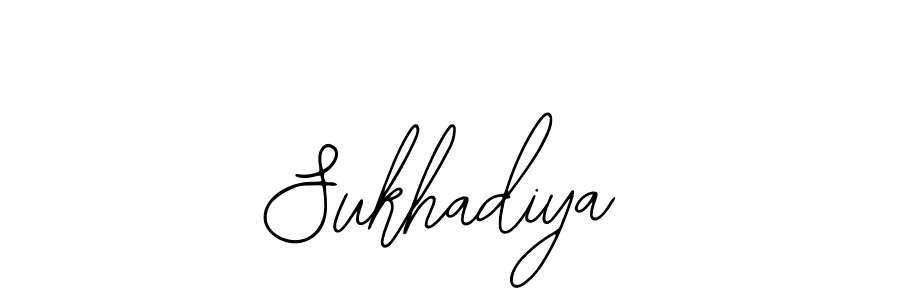 Also You can easily find your signature by using the search form. We will create Sukhadiya name handwritten signature images for you free of cost using Bearetta-2O07w sign style. Sukhadiya signature style 12 images and pictures png