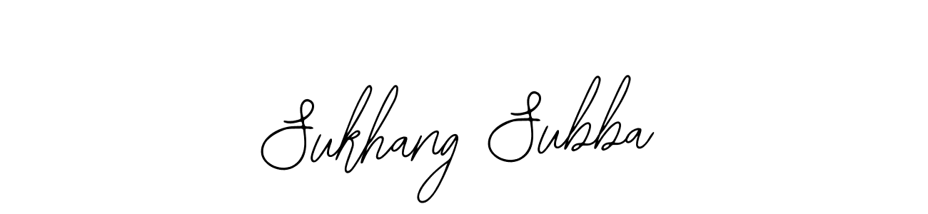 if you are searching for the best signature style for your name Sukhang Subba. so please give up your signature search. here we have designed multiple signature styles  using Bearetta-2O07w. Sukhang Subba signature style 12 images and pictures png