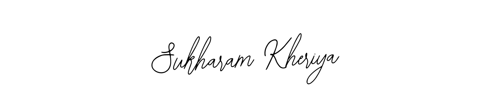 Design your own signature with our free online signature maker. With this signature software, you can create a handwritten (Bearetta-2O07w) signature for name Sukharam Kheriya. Sukharam Kheriya signature style 12 images and pictures png