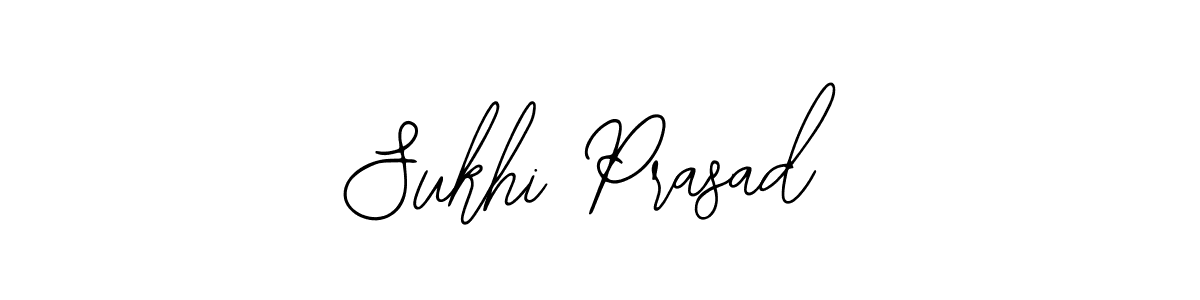 The best way (Bearetta-2O07w) to make a short signature is to pick only two or three words in your name. The name Sukhi Prasad include a total of six letters. For converting this name. Sukhi Prasad signature style 12 images and pictures png