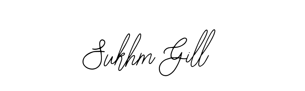 Use a signature maker to create a handwritten signature online. With this signature software, you can design (Bearetta-2O07w) your own signature for name Sukhm Gill. Sukhm Gill signature style 12 images and pictures png