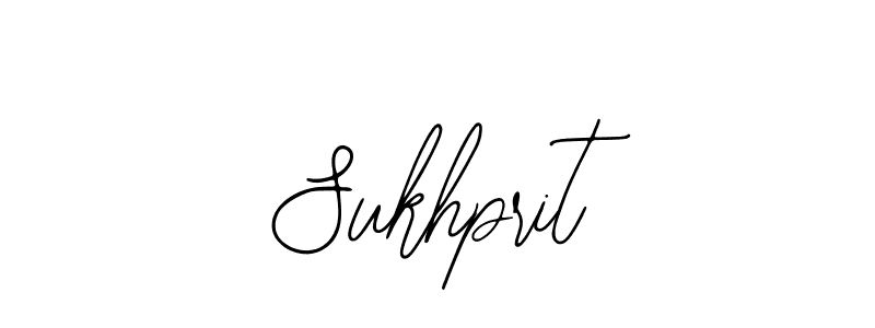 How to make Sukhprit name signature. Use Bearetta-2O07w style for creating short signs online. This is the latest handwritten sign. Sukhprit signature style 12 images and pictures png