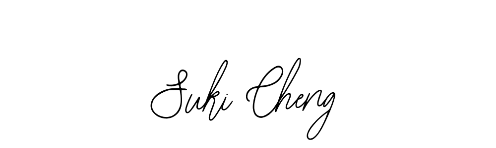 How to make Suki Cheng name signature. Use Bearetta-2O07w style for creating short signs online. This is the latest handwritten sign. Suki Cheng signature style 12 images and pictures png