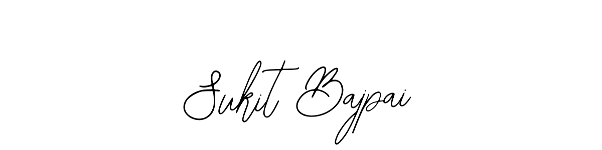 Make a beautiful signature design for name Sukit Bajpai. Use this online signature maker to create a handwritten signature for free. Sukit Bajpai signature style 12 images and pictures png
