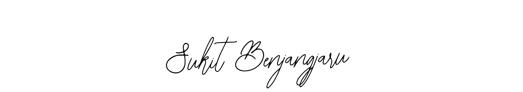 Similarly Bearetta-2O07w is the best handwritten signature design. Signature creator online .You can use it as an online autograph creator for name Sukit Benjangjaru. Sukit Benjangjaru signature style 12 images and pictures png