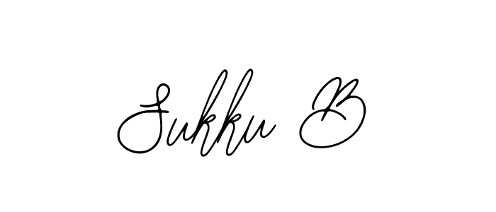 You should practise on your own different ways (Bearetta-2O07w) to write your name (Sukku B) in signature. don't let someone else do it for you. Sukku B signature style 12 images and pictures png