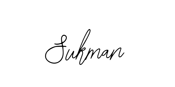 How to make Sukman name signature. Use Bearetta-2O07w style for creating short signs online. This is the latest handwritten sign. Sukman signature style 12 images and pictures png