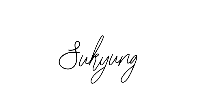You should practise on your own different ways (Bearetta-2O07w) to write your name (Sukyung) in signature. don't let someone else do it for you. Sukyung signature style 12 images and pictures png