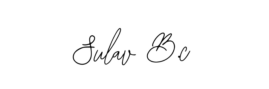 It looks lik you need a new signature style for name Sulav B.c. Design unique handwritten (Bearetta-2O07w) signature with our free signature maker in just a few clicks. Sulav B.c signature style 12 images and pictures png