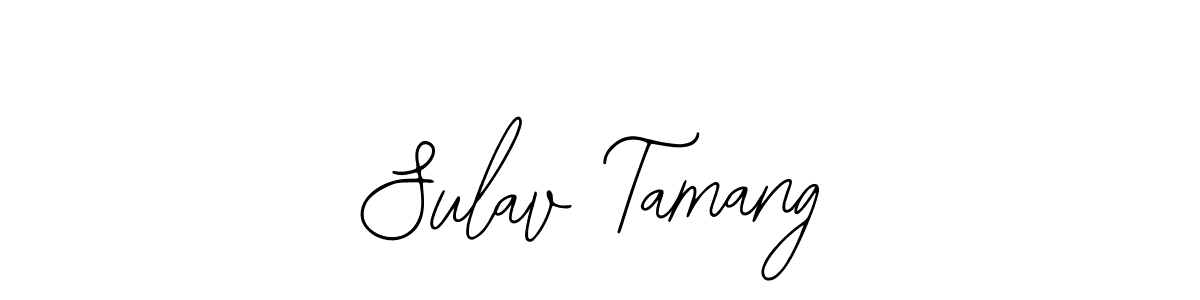 You should practise on your own different ways (Bearetta-2O07w) to write your name (Sulav Tamang) in signature. don't let someone else do it for you. Sulav Tamang signature style 12 images and pictures png