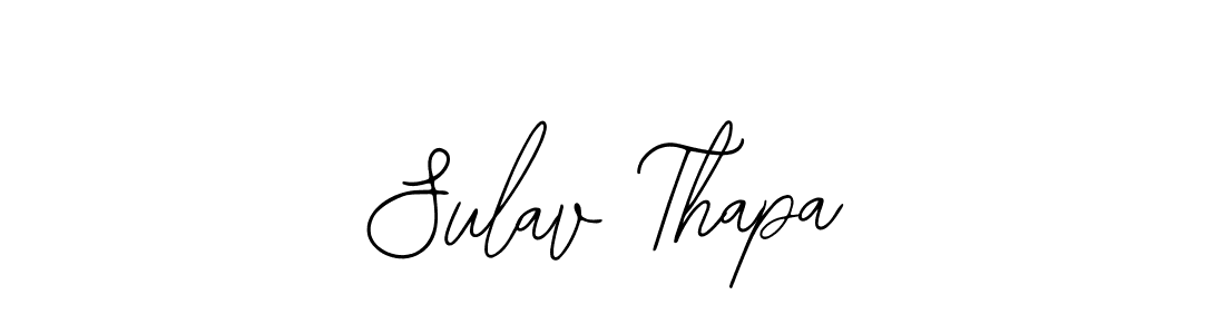 Design your own signature with our free online signature maker. With this signature software, you can create a handwritten (Bearetta-2O07w) signature for name Sulav Thapa. Sulav Thapa signature style 12 images and pictures png