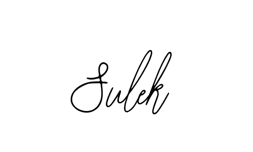 Design your own signature with our free online signature maker. With this signature software, you can create a handwritten (Bearetta-2O07w) signature for name Sulek. Sulek signature style 12 images and pictures png