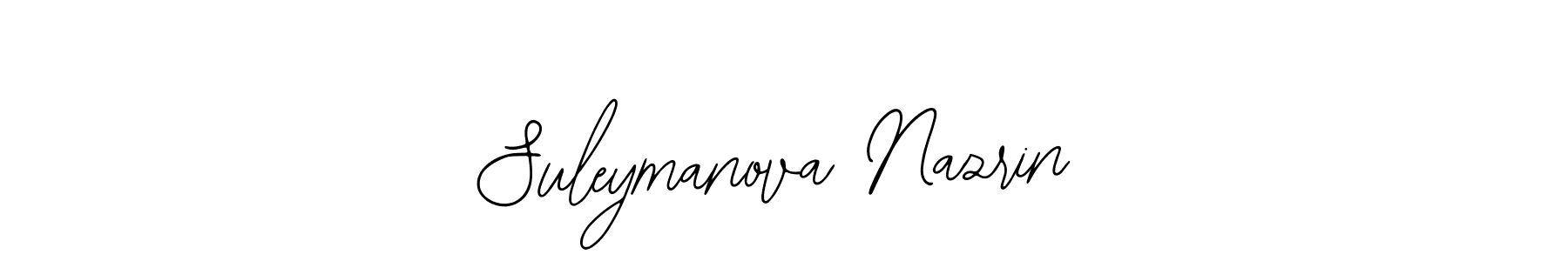 Create a beautiful signature design for name Suleymanova Nazrin. With this signature (Bearetta-2O07w) fonts, you can make a handwritten signature for free. Suleymanova Nazrin signature style 12 images and pictures png