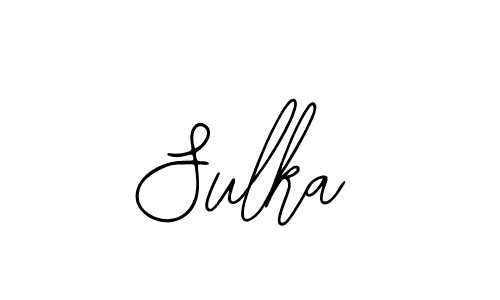 How to make Sulka signature? Bearetta-2O07w is a professional autograph style. Create handwritten signature for Sulka name. Sulka signature style 12 images and pictures png